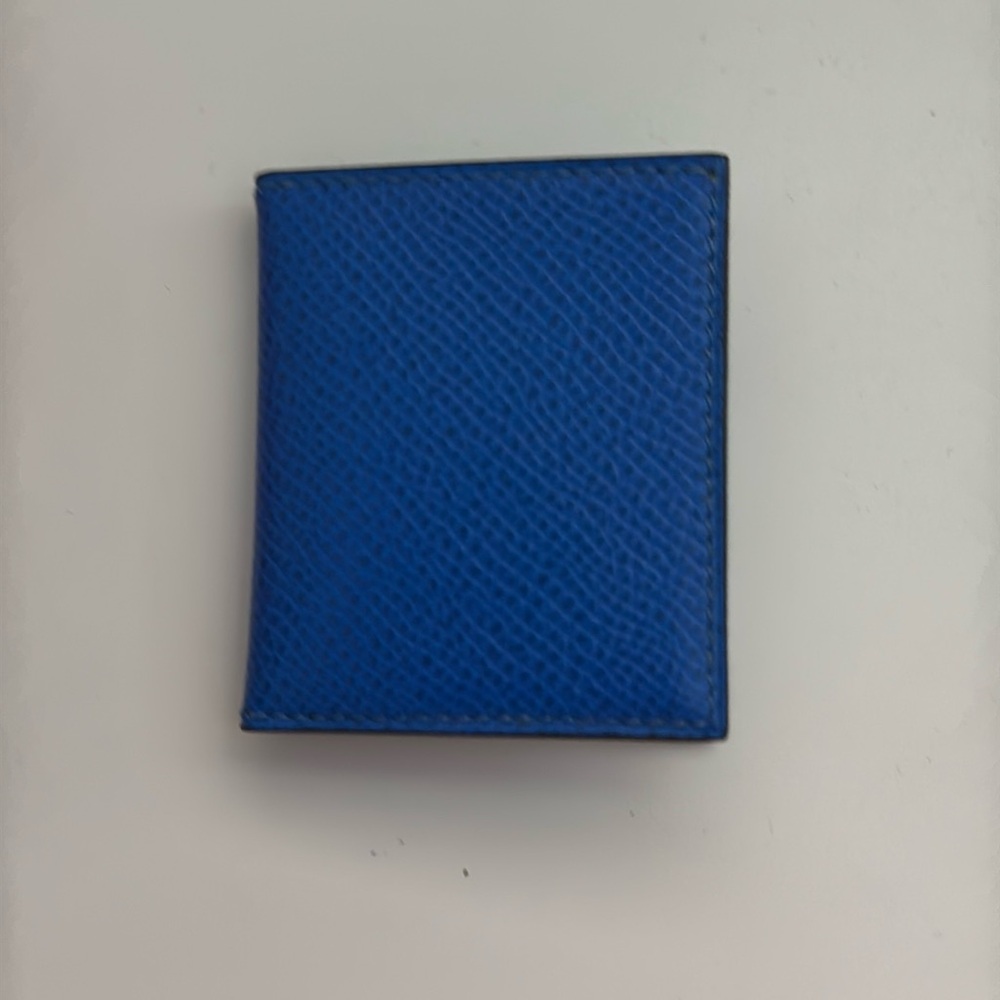 Hermes Mini Photo Book Blue Leather With Box